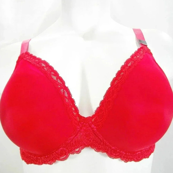 38DD Paramour Vivien Plunge‎ Contour UW Bra Tango Red NWT - Picture 9 of 16